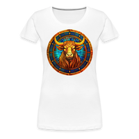 Thumbnail for Women’s Mosaic Taurus Premium T-Shirt - white