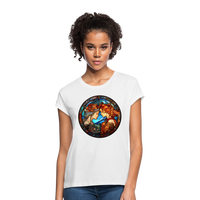 Thumbnail for Women's Mosaic Gemini Relaxed Fit T-Shirt - white