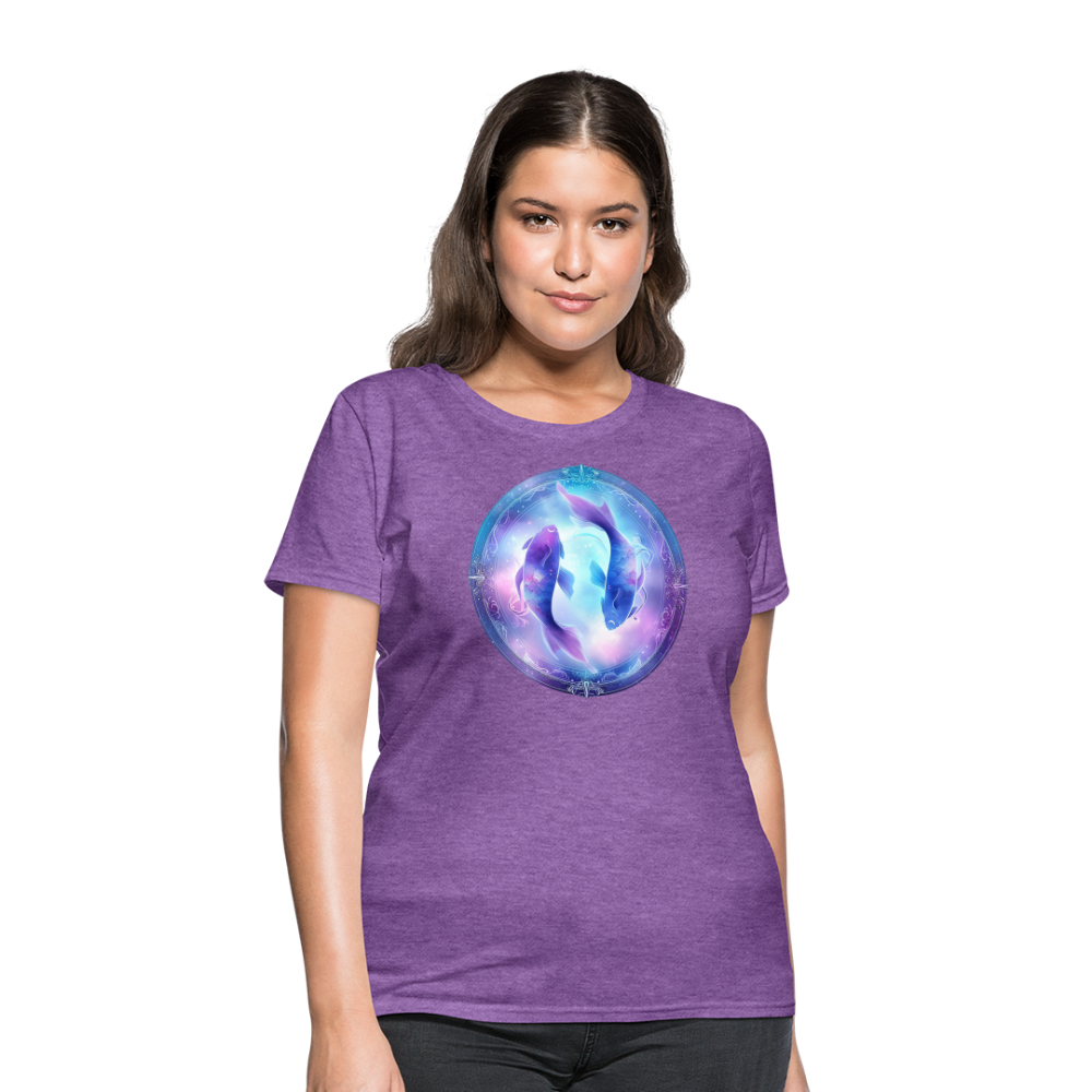 Women's Classic Pisces T-Shirt - purple heather