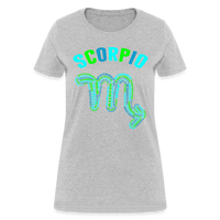 Thumbnail for Women's Power Words Scorpio T-Shirt - heather gray