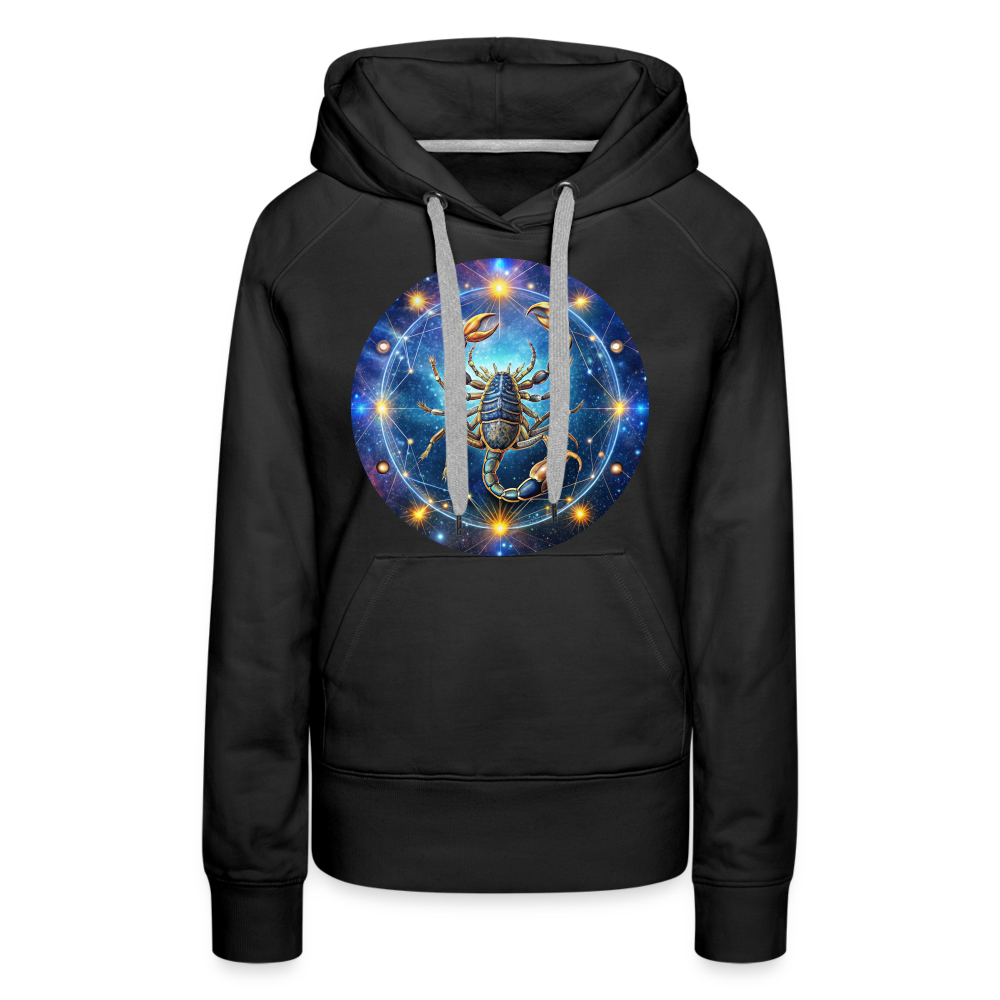 Women’s Symbol Scorpio Premium Hoodie - black