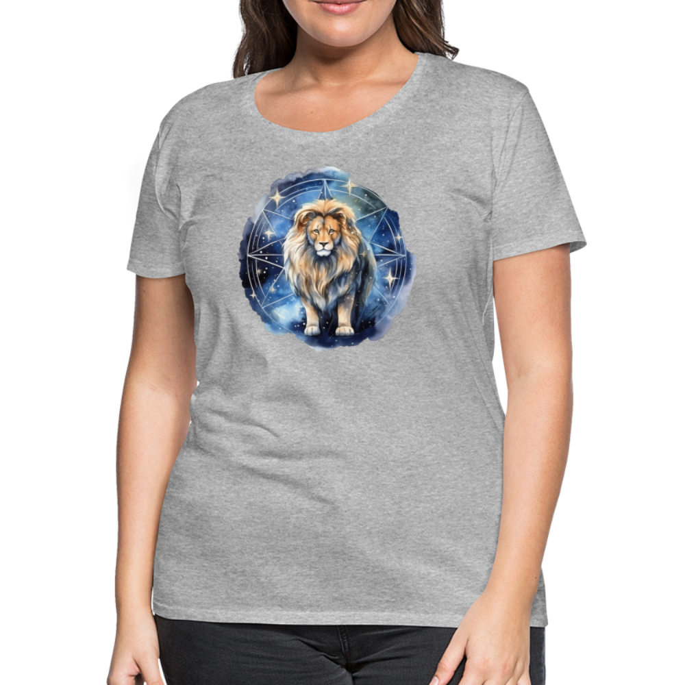 Women's Mythical Words Leo Premium T-Shirt - heather gray