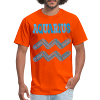 Thumbnail for Men's Power Words Aquarius Classic T-Shirt - orange