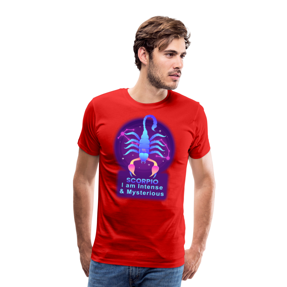 Men's Neon Scorpio Premium T-Shirt - red