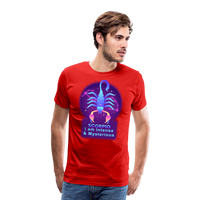 Thumbnail for Men's Neon Scorpio Premium T-Shirt - red