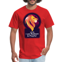 Thumbnail for Men's Glow Leo Classic T-Shirt - red