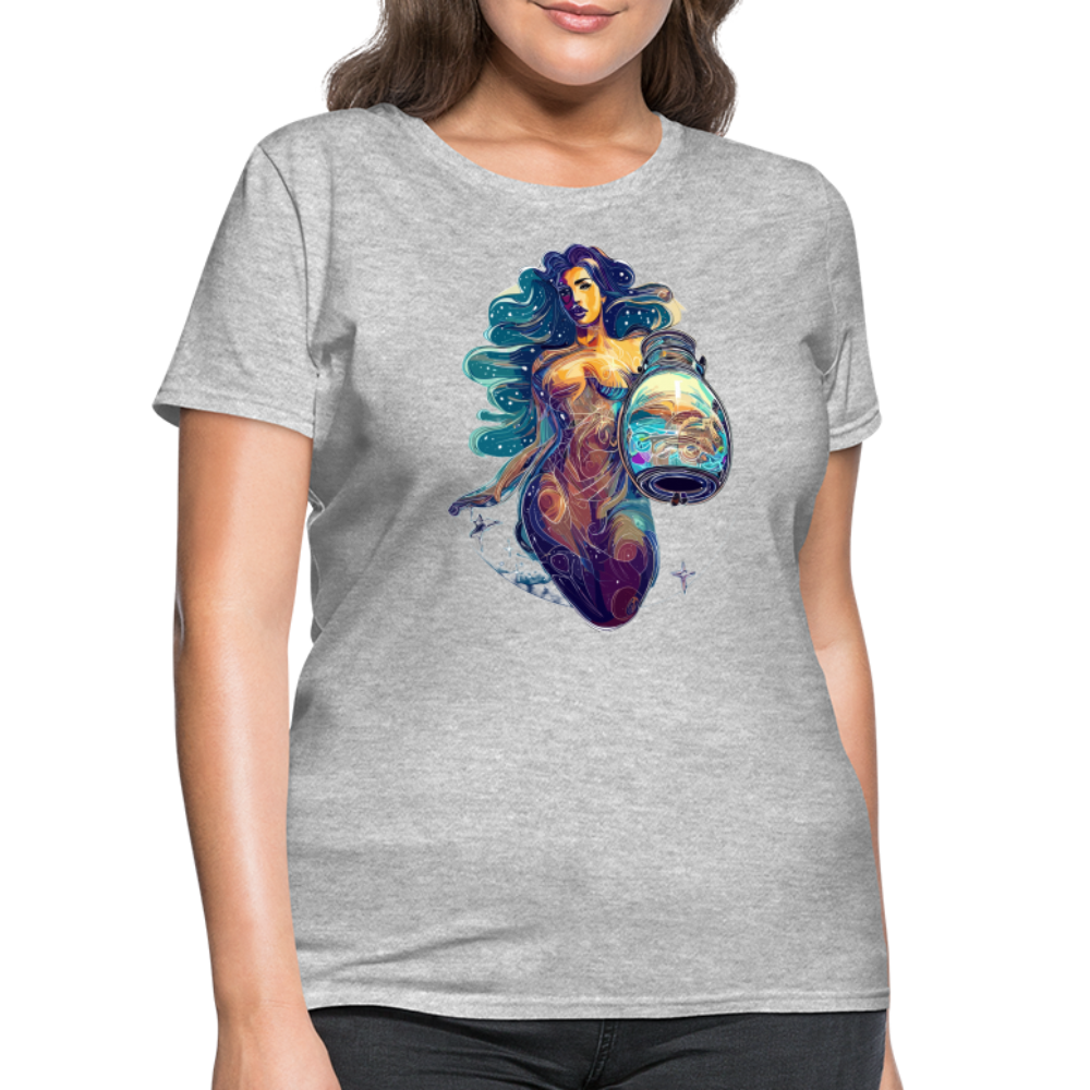 Women's Mythical Aquarius T-Shirt - heather gray