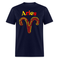 Thumbnail for Men's Power Words Aries Classic T-Shirt - navy