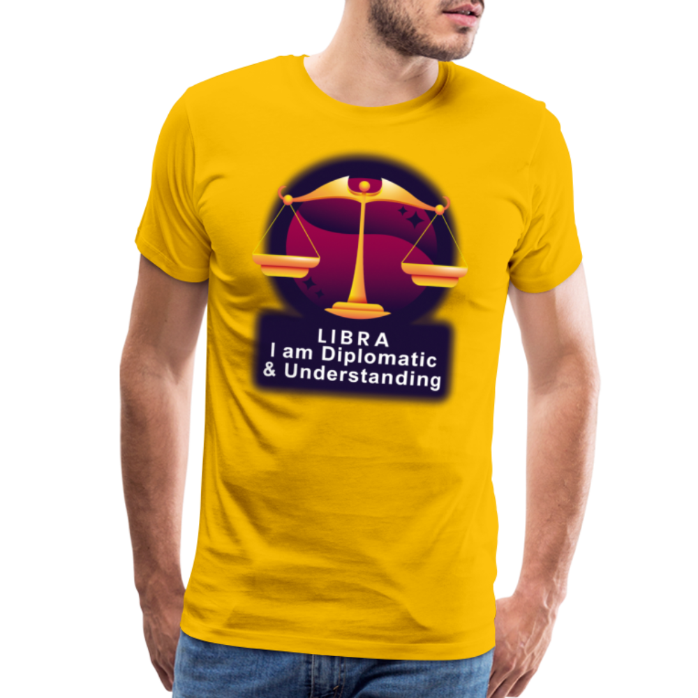 Men's Glow Libra Premium T-Shirt - sun yellow