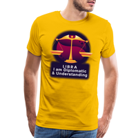 Thumbnail for Men's Glow Libra Premium T-Shirt - sun yellow