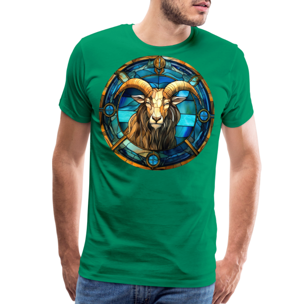 Men's Mosaic Capricorn Premium T-Shirt - kelly green