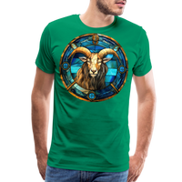 Thumbnail for Men's Mosaic Capricorn Premium T-Shirt - kelly green