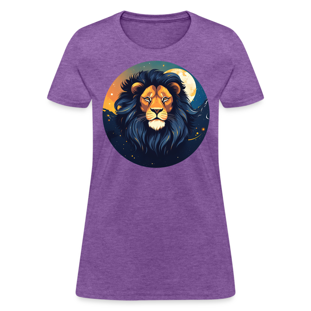 Women's Mystic Leo T-Shirt - purple heather