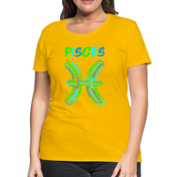 Thumbnail for Women's Power Words Pisces Premium T-Shirt - sun yellow