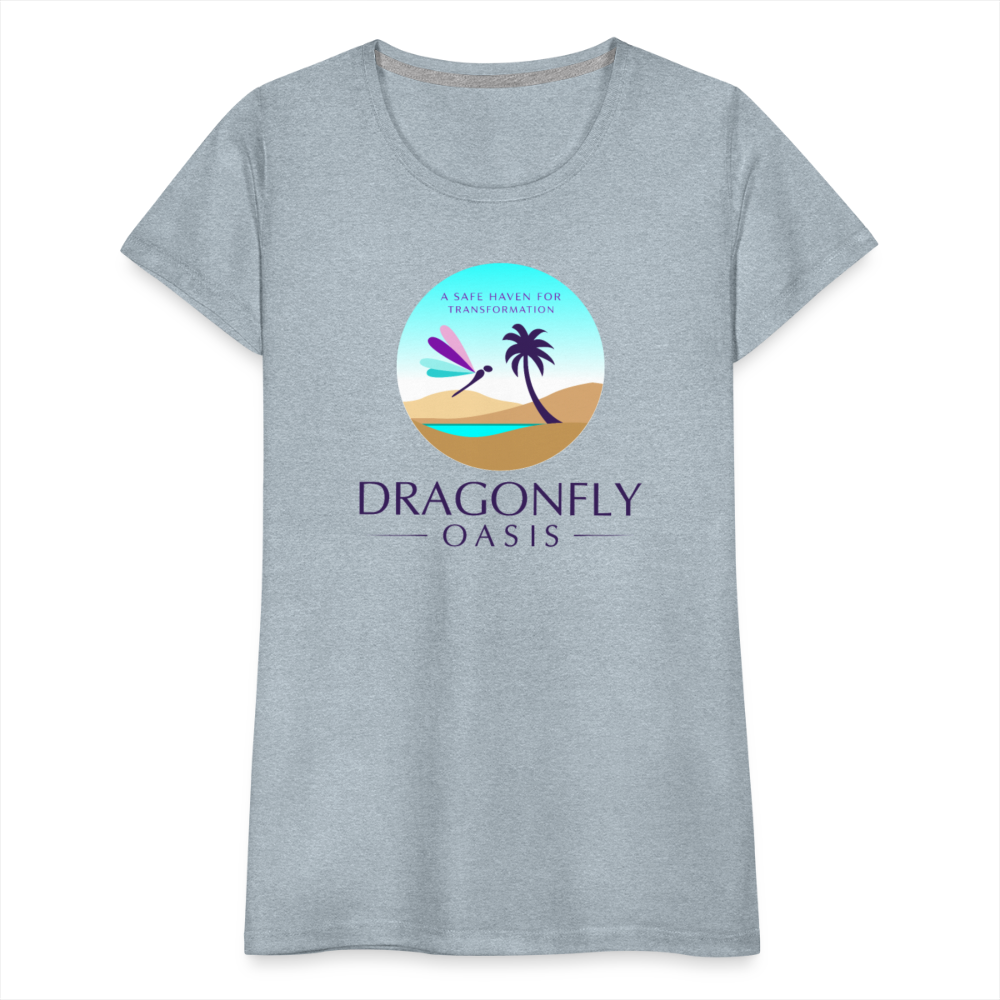 Women's Dragonfly Oasis V.1 Premium T-Shirt - heather ice blue