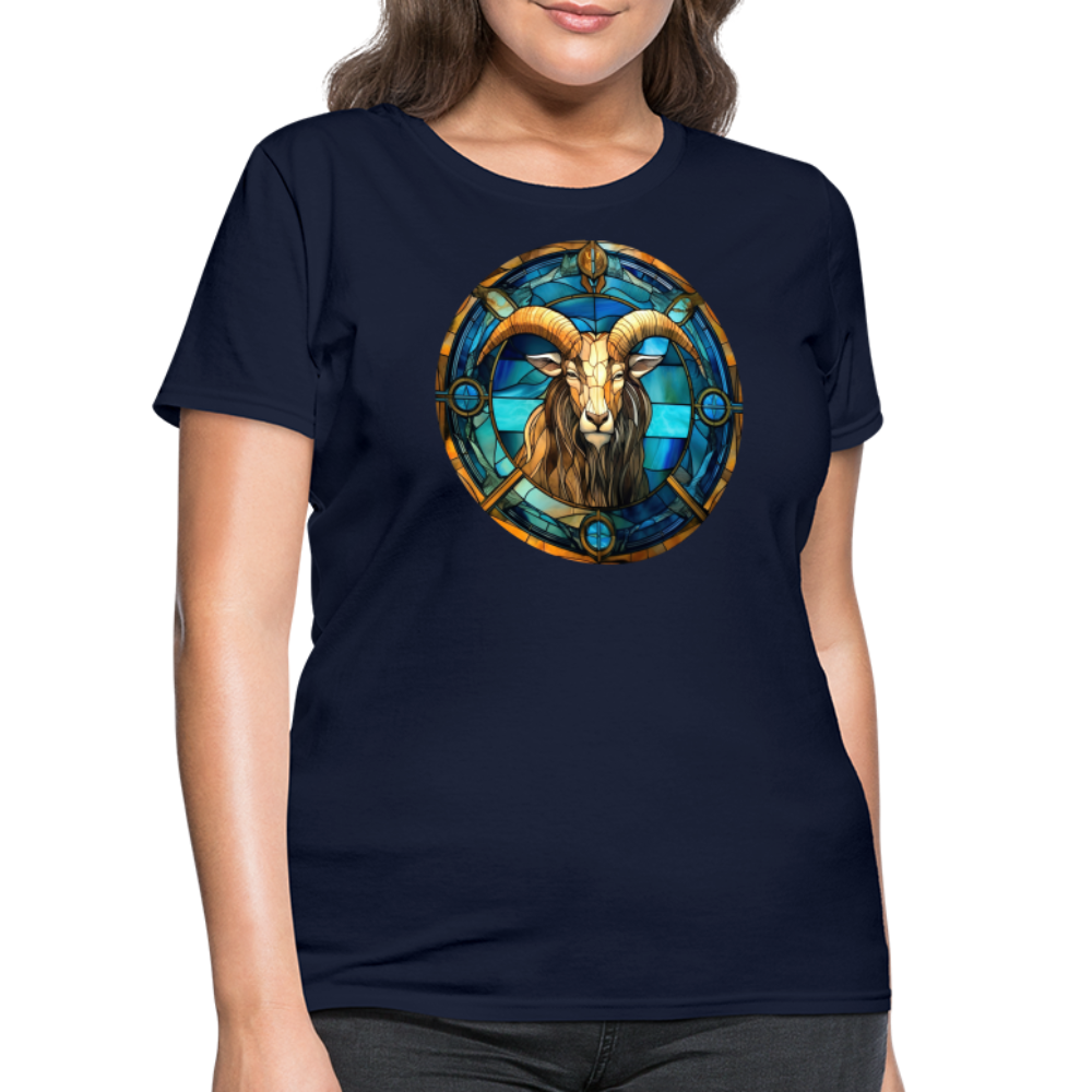 Women's Mosaic Capricorn T-Shirt - navy