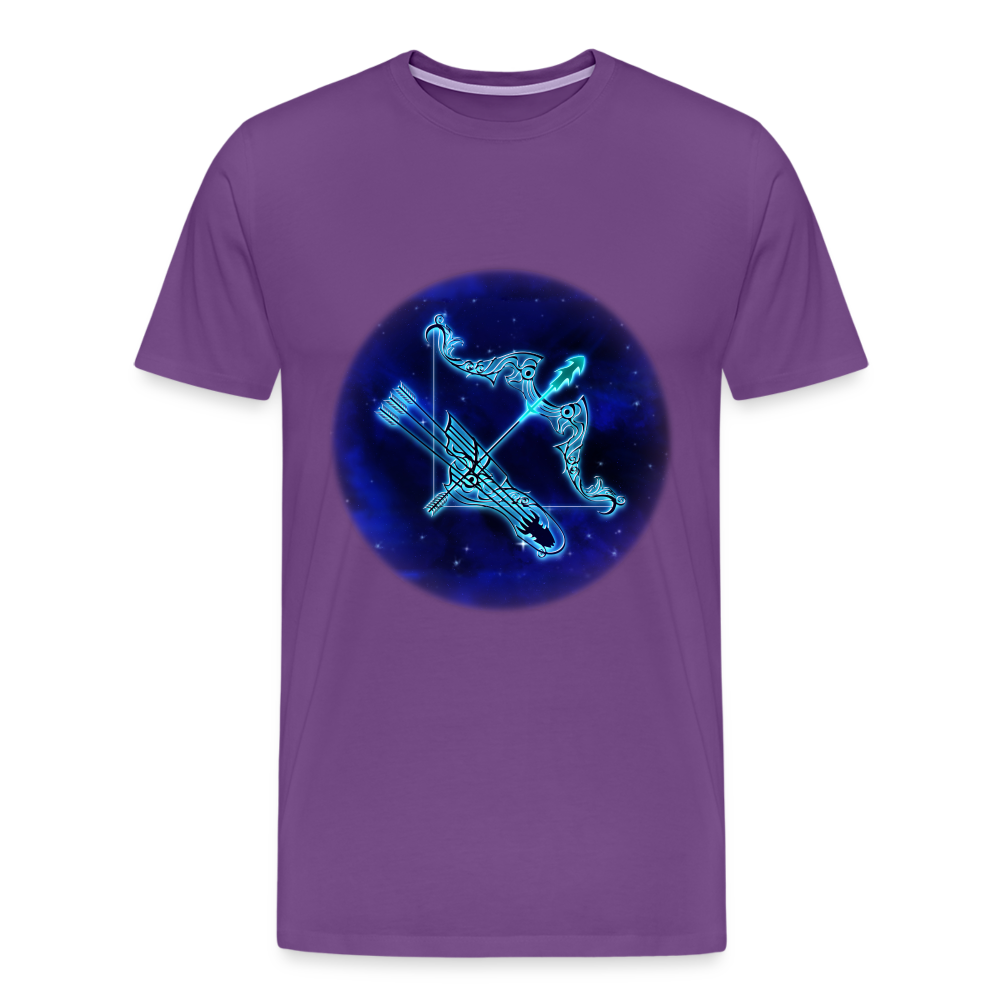 Men's Sagittarius Premium T-Shirt - purple