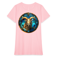 Thumbnail for Women's Mosaic Capricorn T-Shirt - pink