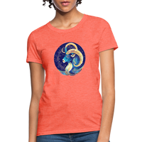 Thumbnail for Women's Mythical Capricorn T-Shirt - heather coral