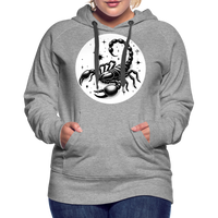 Thumbnail for Women’s Magic Scorpio Premium Hoodie - heather grey