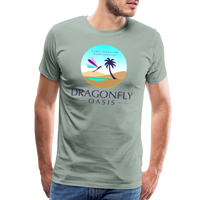 Thumbnail for Men's Dragonfly Oasis V.1 Premium T-Shirt - steel green