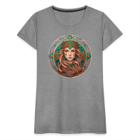 Thumbnail for Women’s Mythical Virgo Premium T-Shirt - heather gray