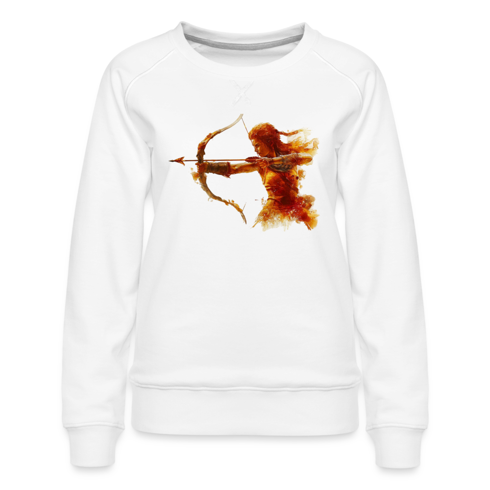 Women’s Mythical Sagittarius Premium Sweatshirt - white