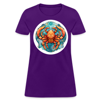 Thumbnail for Women's Symbol Cancer T-Shirt - purple