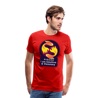 Thumbnail for Men's Glow Pisces Premium T-Shirt - red