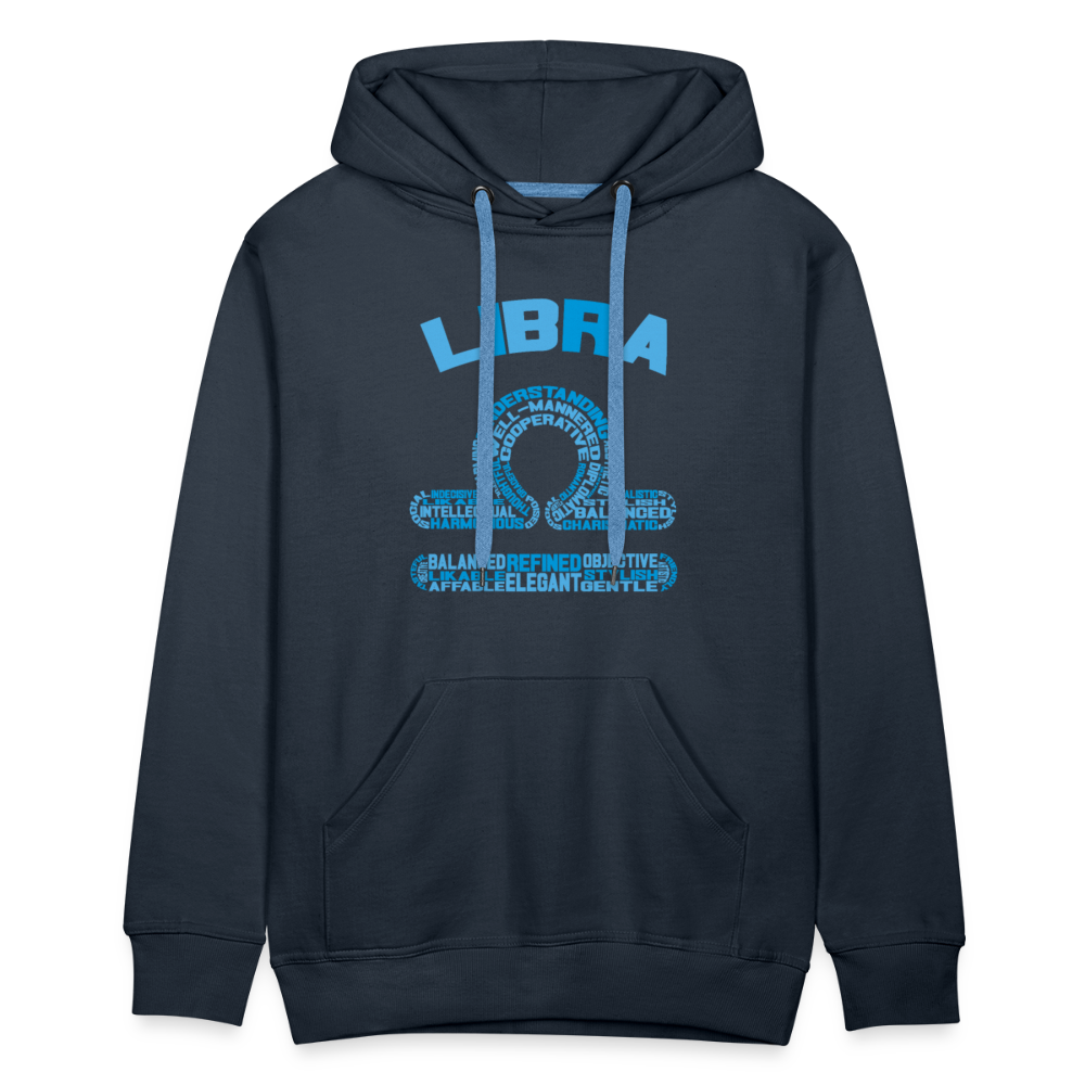 Men's Power Words Libra Premium Hoodie - navy