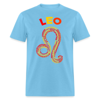 Thumbnail for Men's Power Words Leo Classic T-Shirt - aquatic blue