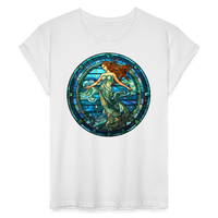 Thumbnail for Women's Mosaic Aquarius Relaxed Fit T-Shirt - white