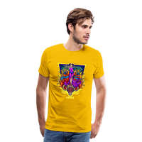 Thumbnail for Men's Psychedelic Premium T-Shirt - sun yellow