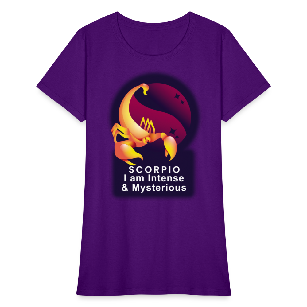 Women's Glow Scorpio T-Shirt - purple