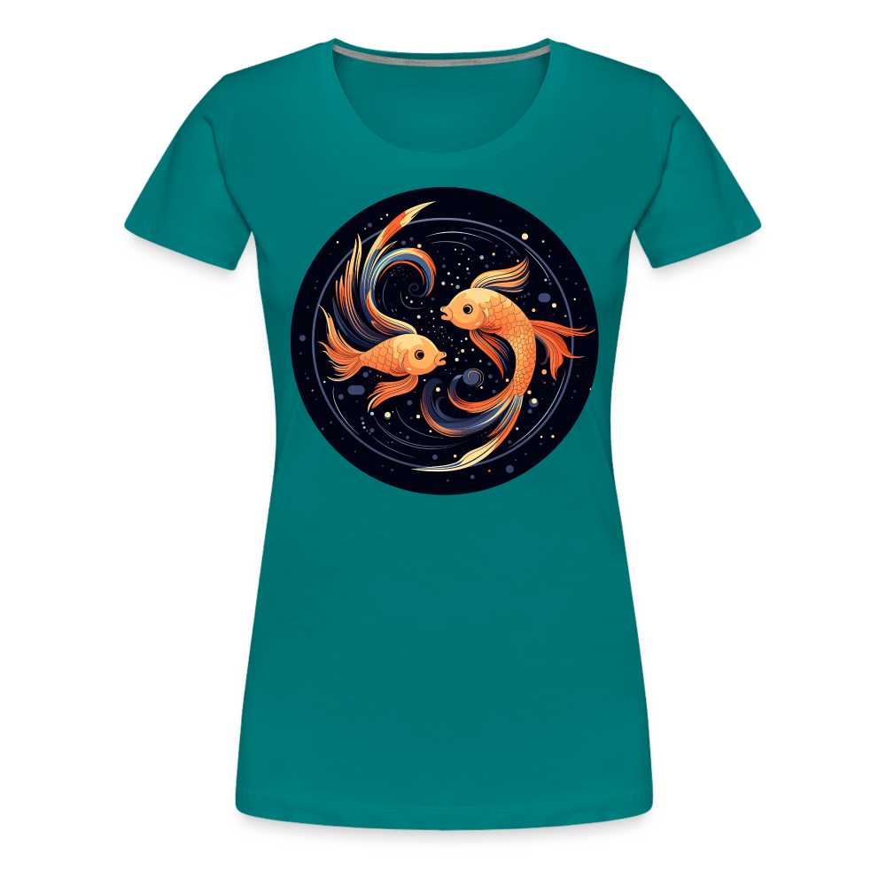 Women’s Mystic Pisces Premium T-Shirt - teal