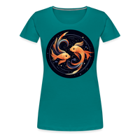 Thumbnail for Women’s Mystic Pisces Premium T-Shirt - teal