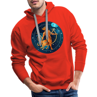 Thumbnail for Men’s Mythical Sagittarius Premium Hoodie - red