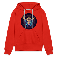 Thumbnail for Women’s Magic Taurus Premium Hoodie - red