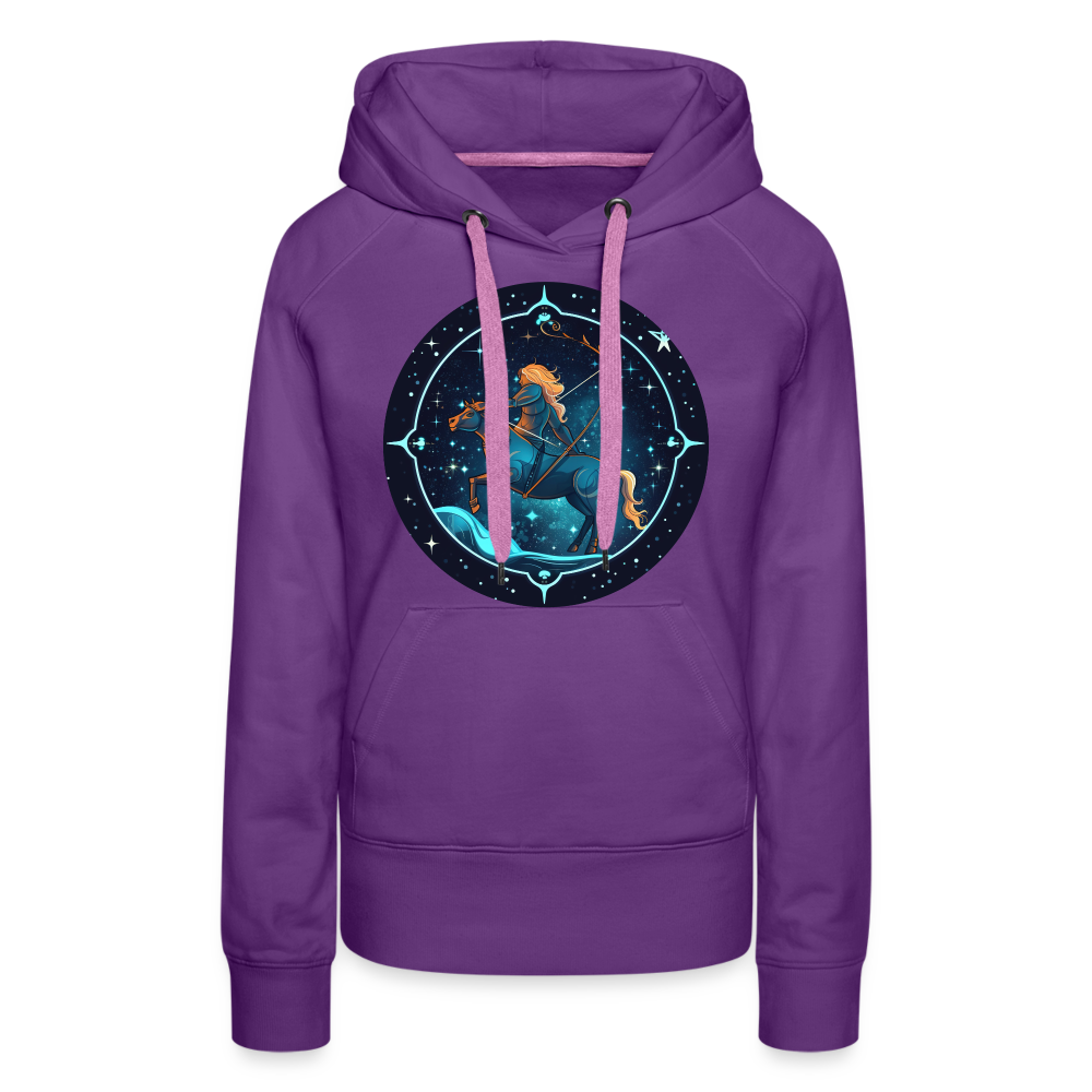 Women’s Magic Sagittarius Premium Hoodie - purple 