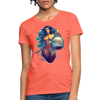 Thumbnail for Women's Mythical Aquarius T-Shirt - heather coral