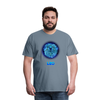 Thumbnail for Men's Leo Premium T-Shirt - steel blue