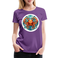 Thumbnail for Women’s Symbol Cancer Premium T-Shirt - purple