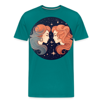 Thumbnail for Men's Mystic Gemini Premium T-Shirt - teal