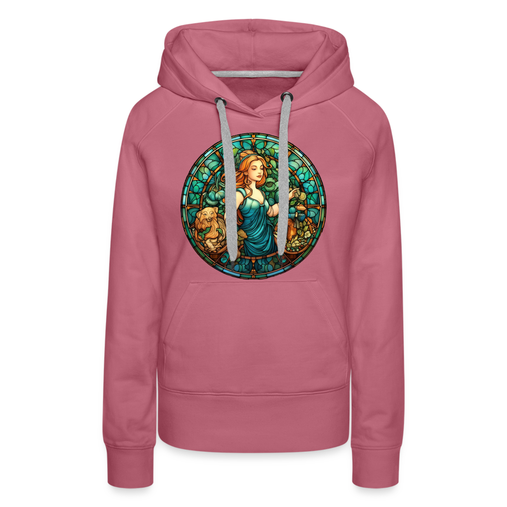 Women’s Mosaic Virgo Premium Hoodie - mauve