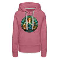 Thumbnail for Women’s Mosaic Virgo Premium Hoodie - mauve