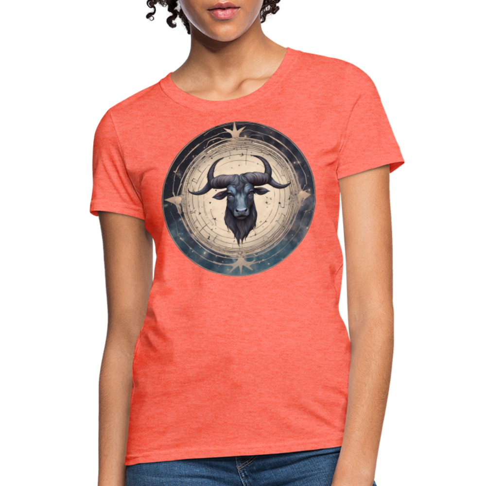 Women's Mythical Taurus T-Shirt - heather coral