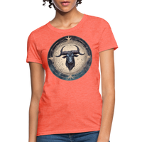 Thumbnail for Women's Mythical Taurus T-Shirt - heather coral