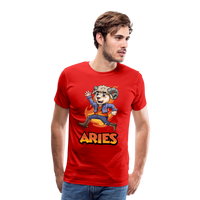 Thumbnail for Men's Playful Aries Premium T-Shirt - red