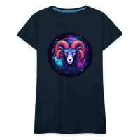 Thumbnail for Women’s Magic Aries Premium T-Shirt - deep navy