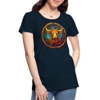 Thumbnail for Women’s Mosaic Taurus Premium T-Shirt - deep navy